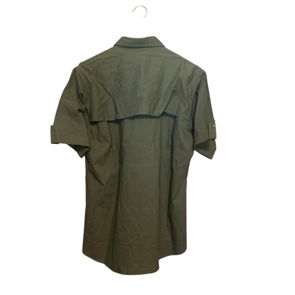 Tag Safari Men's Shooting Shirt Olive Green Button-Up XL Big Game Hunting - Picture 6 of 14